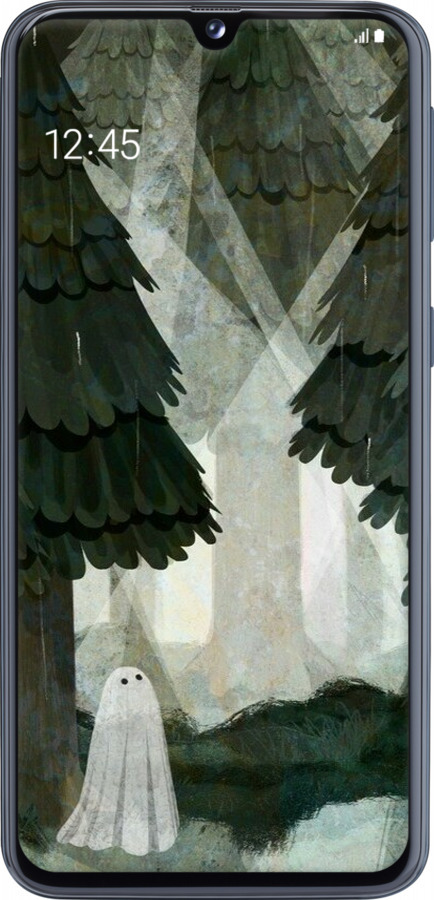 TPU чехол Із зображенням соснового лісу та привида для Samsung Galaxy A40 2019 A405F - 6420b-1672 изображение 