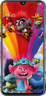 3D пластиковый матовый чехол Троли для Samsung Galaxy A40 2019 A405F - 6343m-1672 изображение 