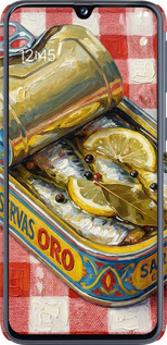 3D пластиковый матовый чехол Vintage Sardine Tin Phone для Samsung Galaxy A40 2019 A405F - 6772m-1672 изображение 