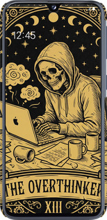 3D пластиковый матовый чехол The Overthinker для Samsung Galaxy A40 2019 A405F - 6774m-1672 изображение 