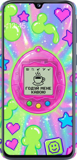 3D пластиковый матовый чехол Y2K Aesthetic Retro Pet: Годуй мене кавою для Samsung Galaxy A40 2019 A405F - 6784m-1672 изображение 