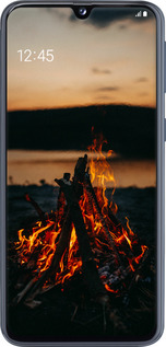 2D пластиковый чехол Огонь для Samsung Galaxy A40 2019 A405F - 6021t-1672 изображение 