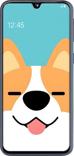 2D пластиковий чехол Корги для Samsung Galaxy A40 2019 A405F - 6280t-1672 изображение 