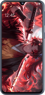 Силіконовий чехол Аниме воин для Samsung Galaxy A40 2019 A405F - 6281u-1672 изображение 