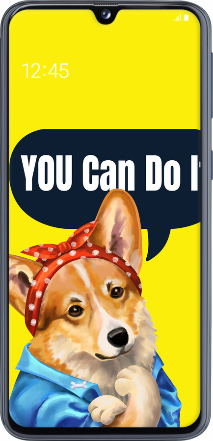 2D пластиковий чехол чехол с корги You Can Do It для Samsung Galaxy A40 2019 A405F - 6184t-1672 изображение 