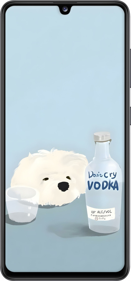 TPU чехол Пес водка для Samsung Galaxy A41 A415F - 6368b-1886 изображение 
