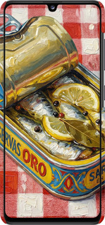 3D пластиковый матовый чехол Vintage Sardine Tin Phone для Samsung Galaxy A41 A415F - 6772m-1886 изображение 