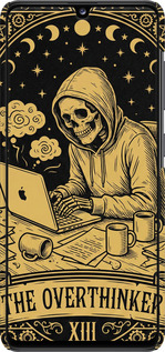 3D пластиковый матовый чехол The Overthinker для Samsung Galaxy A41 A415F - 6774m-1886 изображение 