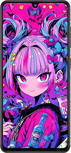2D пластиковый чехол Аниме милаха для Samsung Galaxy A41 A415F - 6314t-1886 изображение 