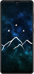 2D пластиковый чехол Горы и звезды нарисованы на фоне галактики для Samsung Galaxy A41 A415F - 6490t-1886 изображение 