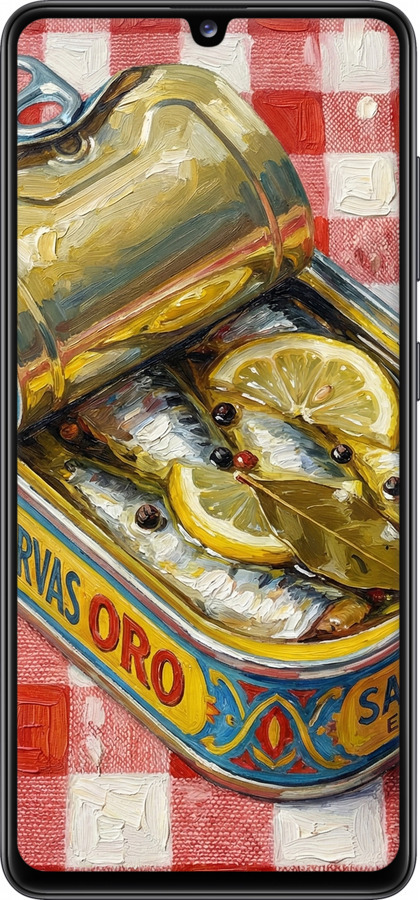 2D пластиковый чехол Vintage Sardine Tin Phone для Samsung Galaxy A41 A415F - 6772t-1886 изображение 