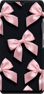 3D пластиковый матовый чехол Coquette Ribbons Dark Coquette для Samsung Galaxy A42 A426B - 6767m-2098 изображение 