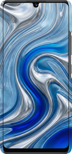 3D пластиковый матовый чехол Liquid Chrome для Samsung Galaxy A42 A426B - 6781m-2098 изображение 