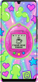 3D пластиковый матовый чехол Y2K Aesthetic Retro Pet: Годуй мене кавою для Samsung Galaxy A42 A426B - 6784m-2098 изображение 