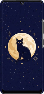 3D пластиковый матовый чехол Cute Cat Celestial/Witchy для Samsung Galaxy A42 A426B - 6787m-2098 изображение 