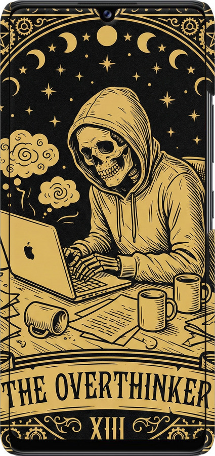 3D пластиковий матовий чехол The Overthinker для Samsung Galaxy A42 A426B - 6774m-2098 изображение 