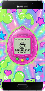 3D пластиковый глянцевый чехол Y2K Aesthetic Retro Pet: Годуй мене кавою для Samsung Galaxy A5 (2016) A510F - 6784c-158 изображение 