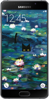 Силиконовый чехол Чехол с изображением водяных лилий Моне и кошек для Samsung Galaxy A5 (2016) A510F - 6399u-158 изображение 