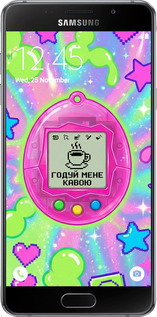 Силиконовый чехол Y2K Aesthetic Retro Pet: Годуй мене кавою для Samsung Galaxy A5 (2016) A510F - 6784u-158 изображение 