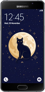 Силиконовый чехол Cute Cat Celestial/Witchy для Samsung Galaxy A5 (2016) A510F - 6787u-158 изображение 