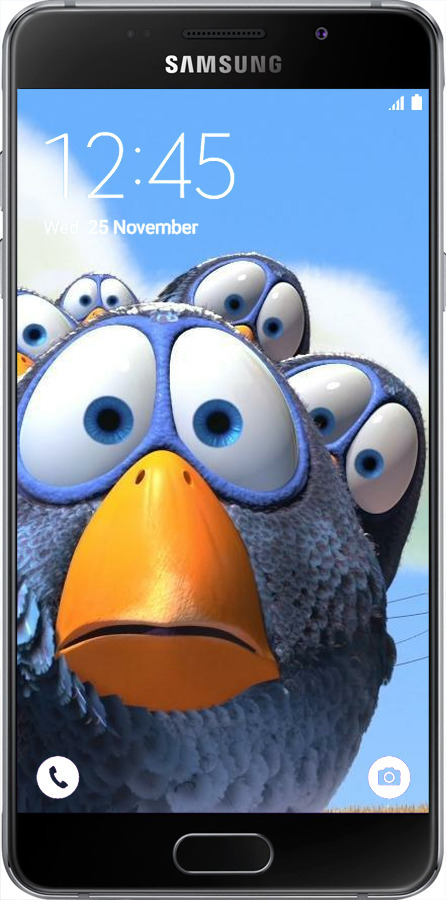 Силіконовий чехол Angry Birds для Samsung Galaxy A5 (2016) A510F - 6008u-158 изображение 