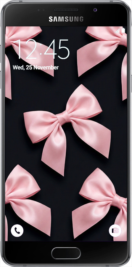 Силиконовый чехол Coquette Ribbons Dark Coquette для Samsung Galaxy A5 (2016) A510F - 6767u-158 изображение 