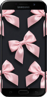 3D пластиковый глянцевый чехол Coquette Ribbons Dark Coquette для Samsung Galaxy A5 (2017) - 6767c-444 изображение 