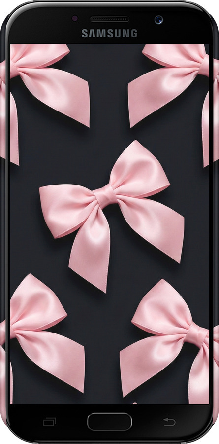 3D пластиковый глянцевый чехол Coquette Ribbons Dark Coquette для Samsung Galaxy A5 (2017) - 6767c-444 изображение 