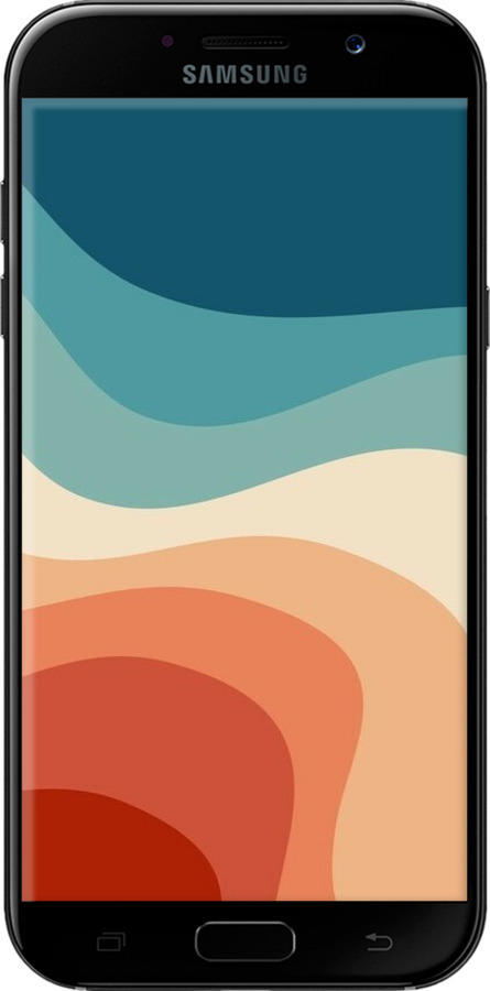 2D пластиковый чехол В стиле ретро с волнами для Samsung Galaxy A5 (2017) - 6531t-444 изображение 