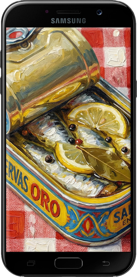 2D пластиковий чехол Vintage Sardine Tin Phone для Samsung Galaxy A5 (2017) - 6772t-444 изображение 