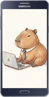 Силиконовый чехол Funny Capybara CEO Working для Samsung Galaxy A5 A500H - 6777u-73 изображение 