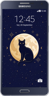 Силиконовый чехол Cute Cat Celestial/Witchy для Samsung Galaxy A5 A500H - 6787u-73 изображение 