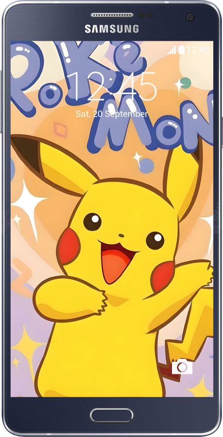 Силиконовый чехол Пикачу для Samsung Galaxy A5 A500H - 6383u-73 изображение 