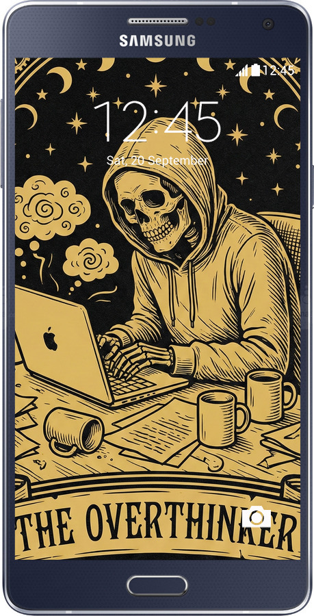 Силиконовый чехол The Overthinker для Samsung Galaxy A5 A500H - 6774u-73 изображение 