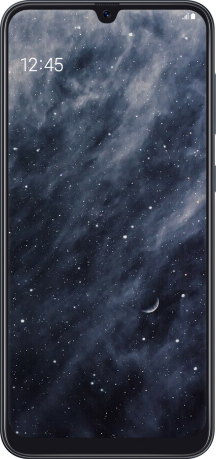 TPU чехол Голубые облака, Голубая луна для Samsung Galaxy A50 2019 A505F - 6398b-1668 изображение 
