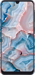 3D пластиковый матовый чехол Мрамор для Samsung Galaxy A30s A307F - 6306m-1804 изображение 