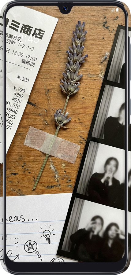 3D пластиковый матовый чехол Aesthetic Scrapbook Collage для Samsung Galaxy A50 2019 A505F - 6773m-1668 изображение 