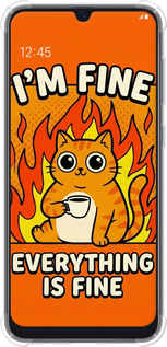 Силикон с усиленными углами чехол Funny Cat для Samsung Galaxy A50 2019 A505F - 6786sp-1668 изображение 