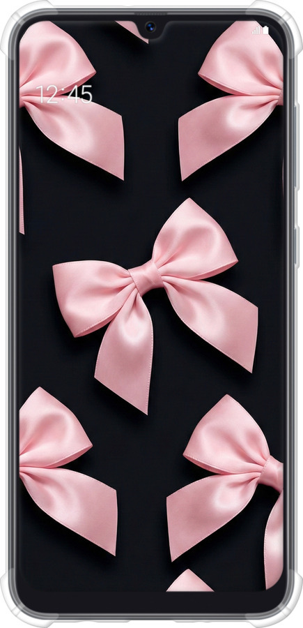 Силіконовий протиударний с посиленими кутами чехол Coquette Ribbons Dark Coquette для Samsung Galaxy A50 2019 A505F - 6767sp-1668 изображение 
