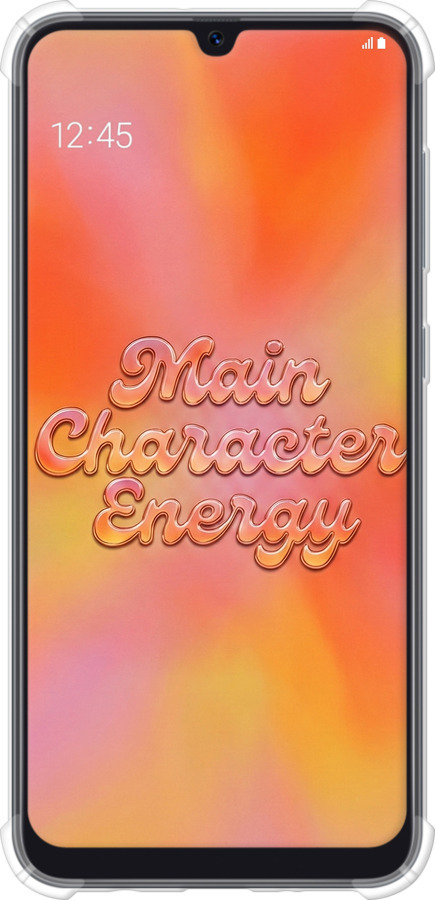 Силикон с усиленными углами чехол Aura Gradient Main Character Energy Aesthetic Y2K для Samsung Galaxy A50 2019 A505F - 6783sp-1668 изображение 