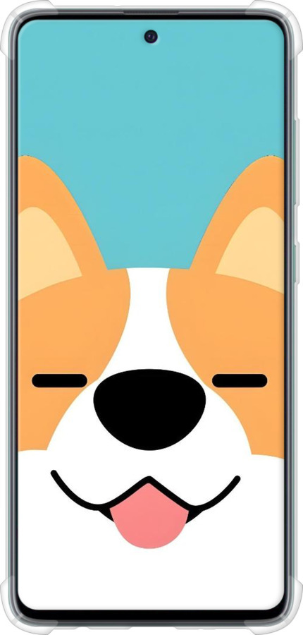 Силикон с усиленными углами чехол Корги для Samsung Galaxy A51 2020 A515F - 6280sp-1827 изображение 