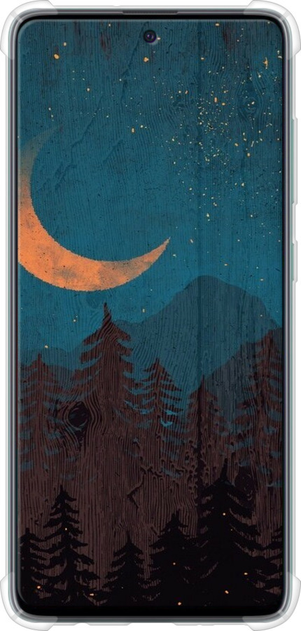 Силикон с усиленными углами чехол Звездный лес для Samsung Galaxy A51 2020 A515F - 6480sp-1827 изображение 