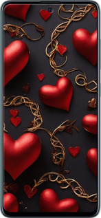 2D пластиковий чехол Сердечки для Samsung Galaxy A51 2020 A515F - 5831t-1827 изображение 
