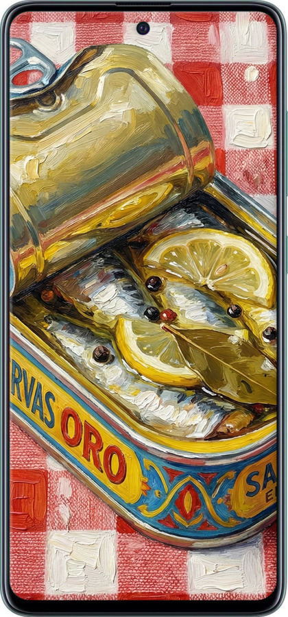 2D пластиковый чехол Vintage Sardine Tin Phone для Samsung Galaxy A51 2020 A515F - 6772t-1827 изображение 