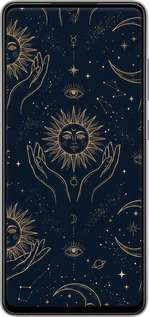 TPU чехол Celestial Harmony: Sun & Moon Gold Mystic Pattern для Samsung Galaxy A52 - 6778b-2251 изображение 