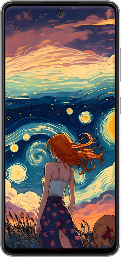 TPU чехол Девушка Арт для Samsung Galaxy A52s 5G A528B - 6325b-2583 изображение 
