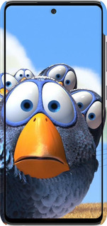 3D пластиковый матовый чехол Angry Birds для Samsung Galaxy A52s 5G A528B - 6008m-2583 изображение 