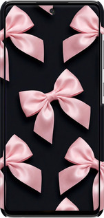 3D пластиковый матовый чехол Coquette Ribbons Dark Coquette для Samsung Galaxy A52 - 6767m-2251 изображение 