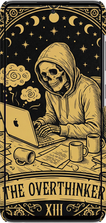 3D пластиковый матовый чехол The Overthinker для Samsung Galaxy A52s 5G A528B - 6774m-2583 изображение 