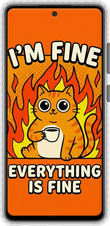 Чехол Bumper чехол Funny Cat для Samsung Galaxy A52s 5G A528B - 6786pc-2583 изображение 